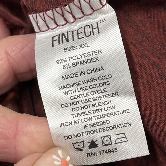 Fintech Shirt Mens XXl Coastal Performance Long Sleeve Graphic UPF50+ Quick Dry - Picture 8 of 8